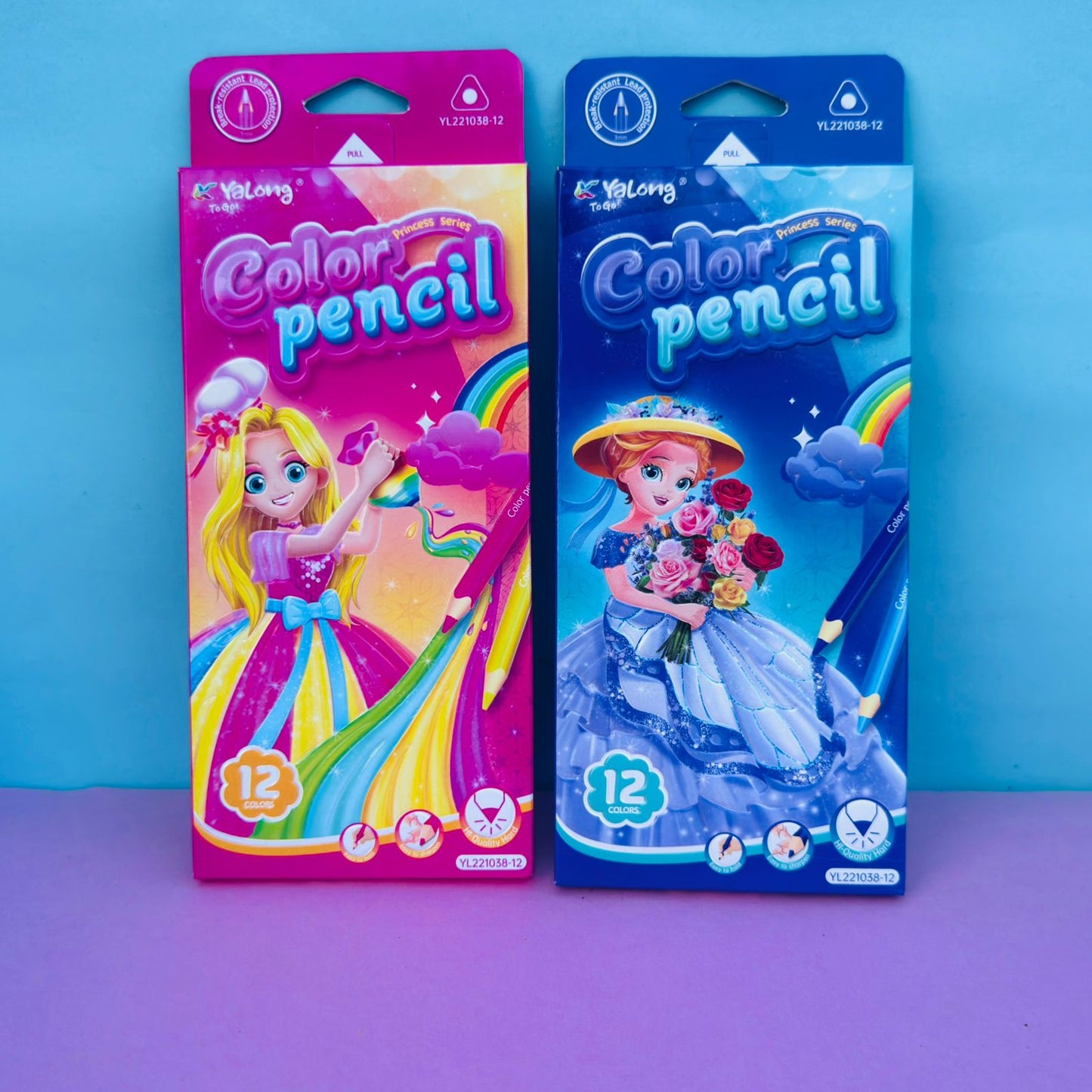 Princess Pencil Colors - Set of 12