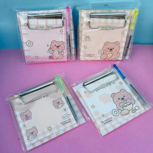 Bear - Clipboard Notepad Set