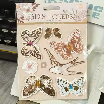 Aesthetic Butterfly 3D - Sticker Sheet