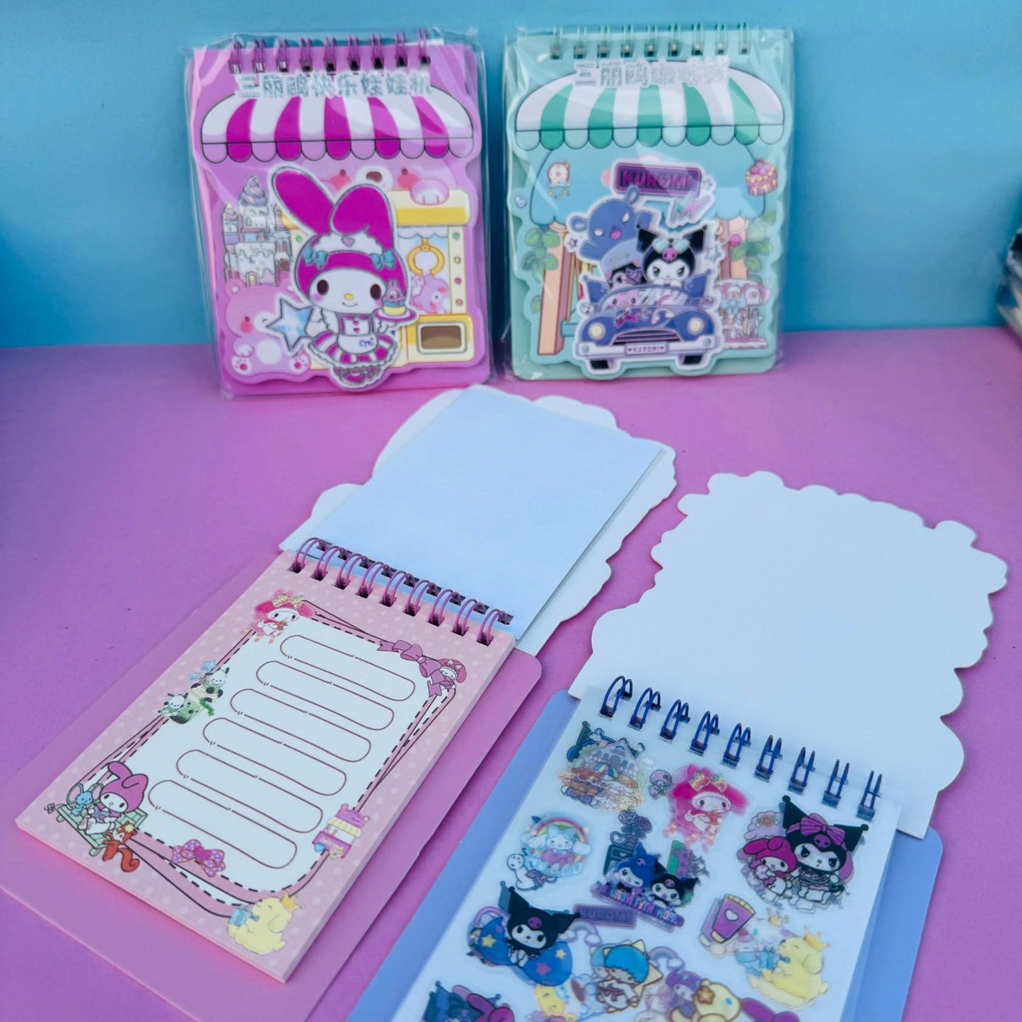 Kuromi Stickers & Notepad