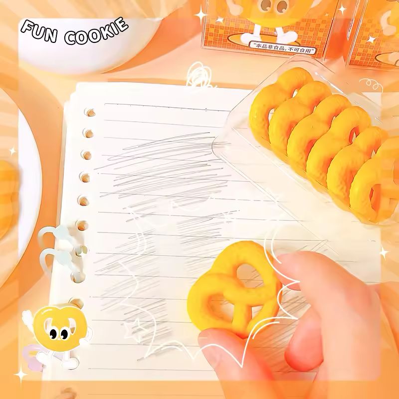 Fun Cookie Eraser - Pack of 6