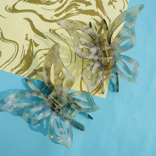 Marble Sheet Butterfly - Hair Claw