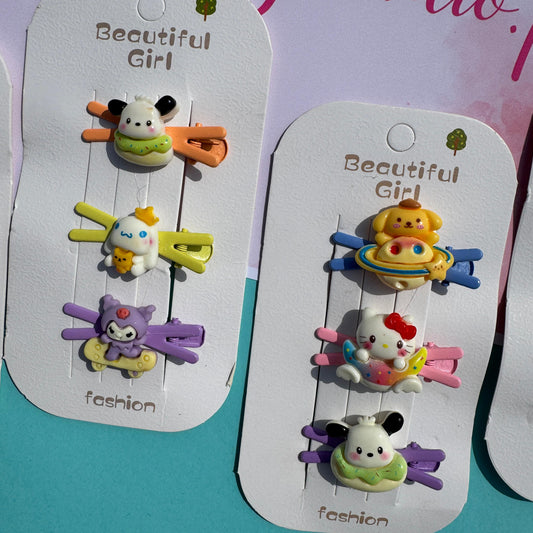 Sanrio Hair Pins - Set of 3