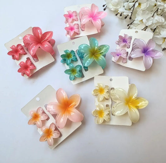 Lotus Claw Clip - Set of 3