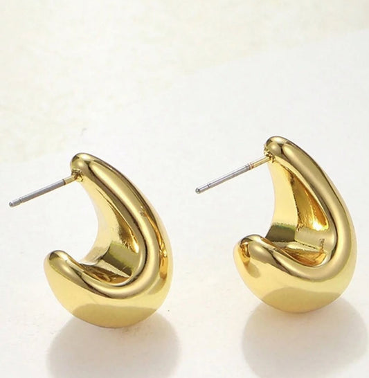 Crescent Moon - Hoops (STYLE 2)