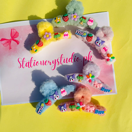 Kuromi Plush Twisted - Hair Claw