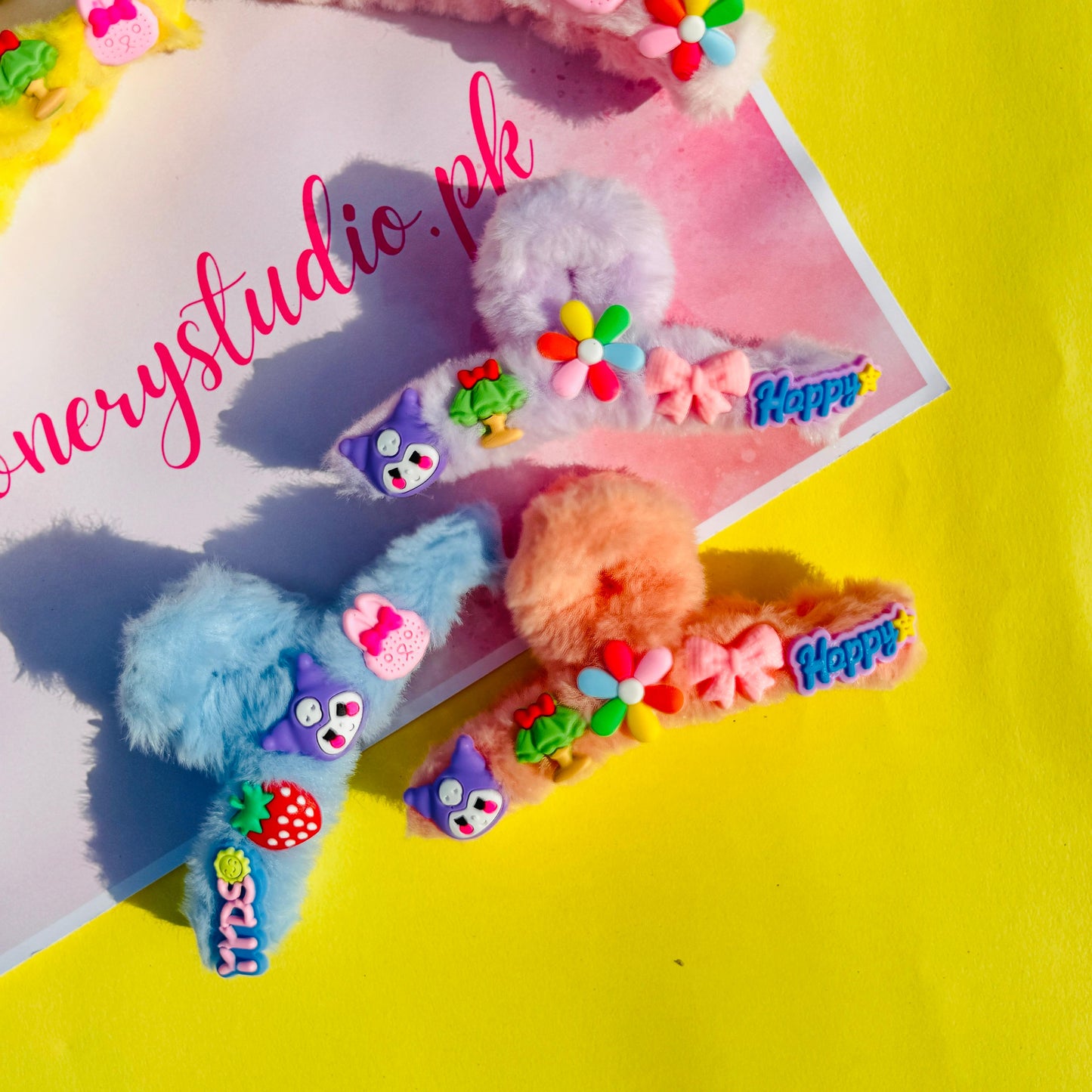 Kuromi Plush Twisted - Hair Claw