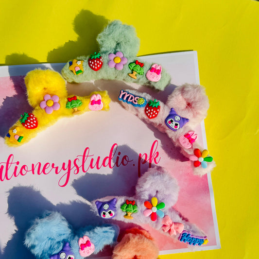 Kuromi Plush Twisted - Hair Claw