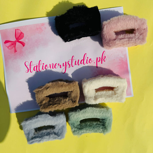 Korean Plush - Hair Claw (Style 2)