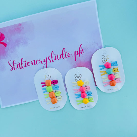 Candy Color Hair Pins - Pack of 4