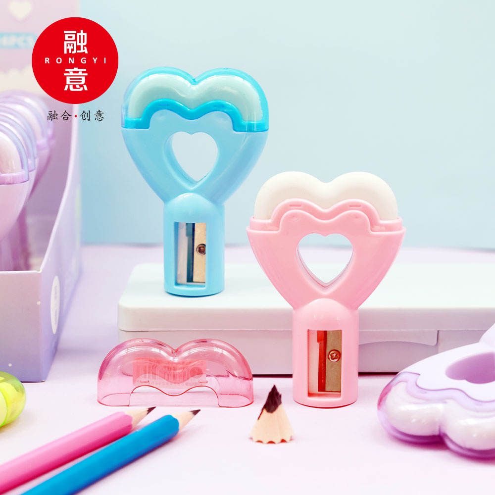 Heart Pop Eraser & Sharpener