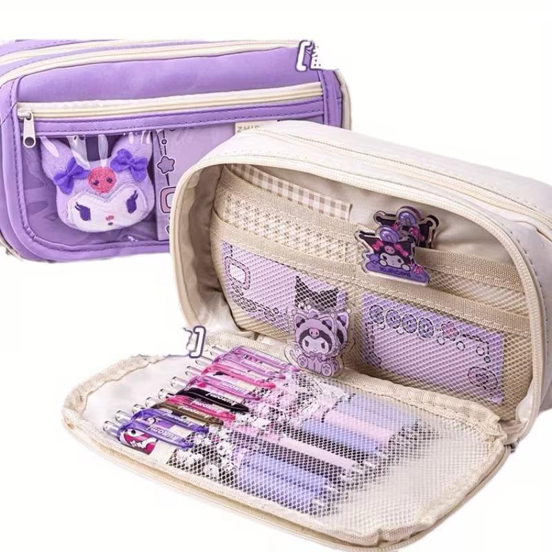 Kuromi Canvas Plushie Toy - Pouch