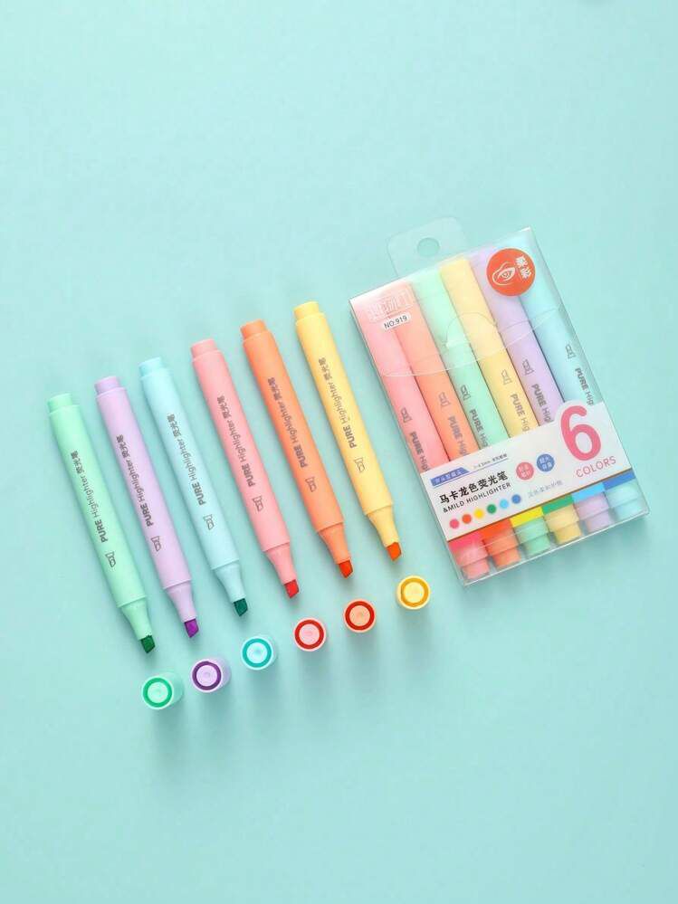 Pastel Highlighters - Set of 6