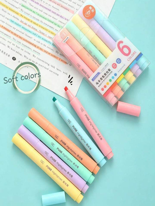 Pastel Highlighters - Set of 6