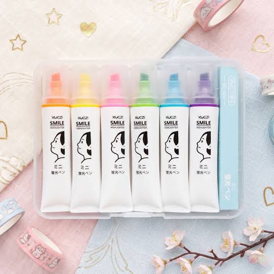 Tube Highlighters - Set of 6