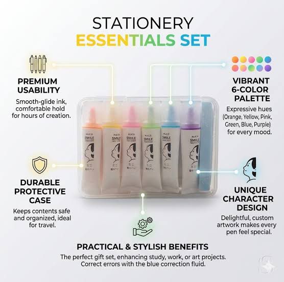 Tube Highlighters - Set of 6