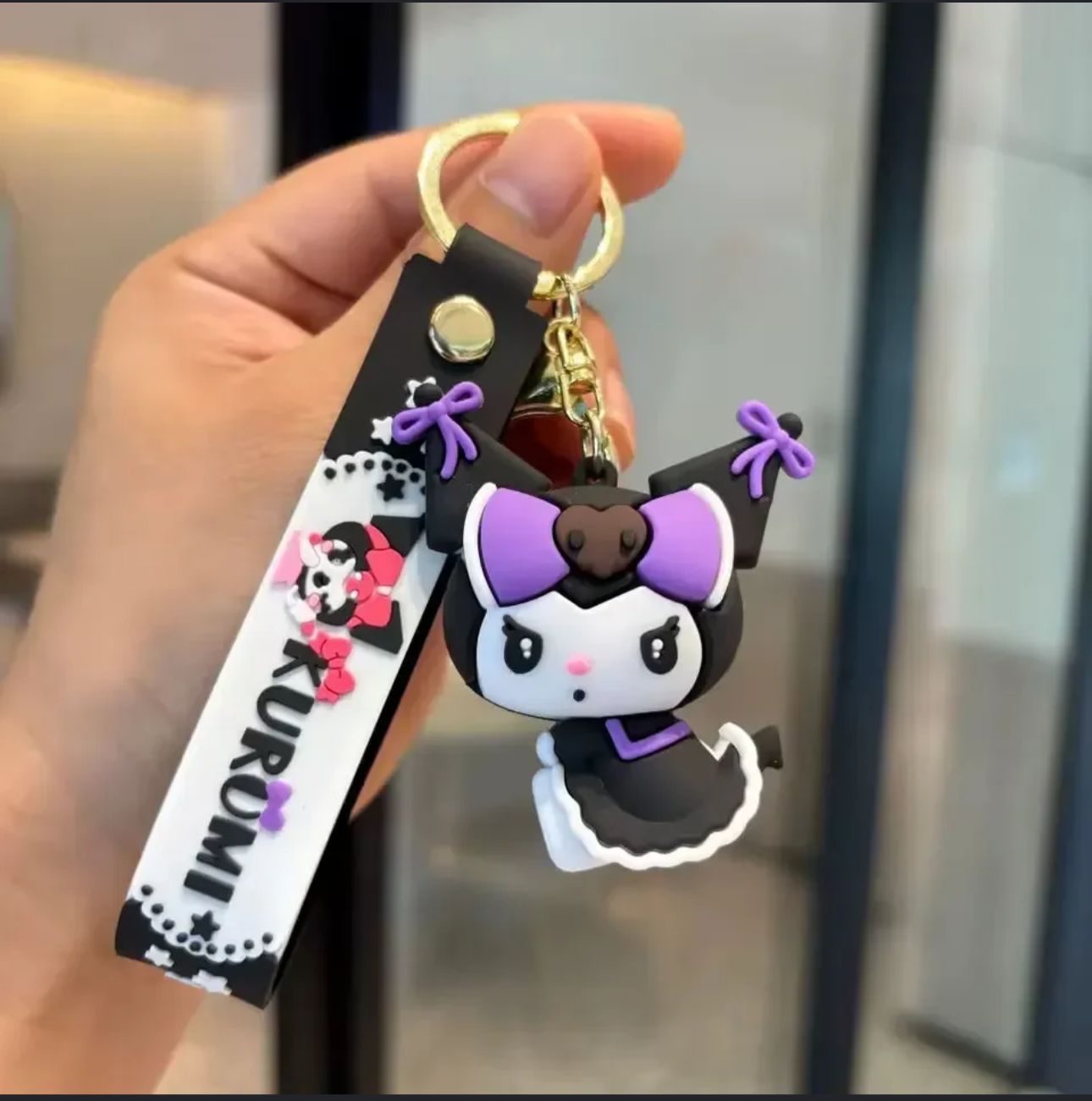 Purple Kuromi - Gold Keyring
