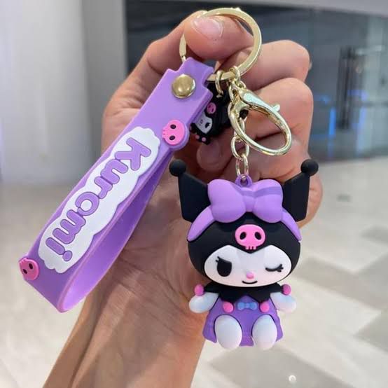 Purple Kuromi - Gold Keyring