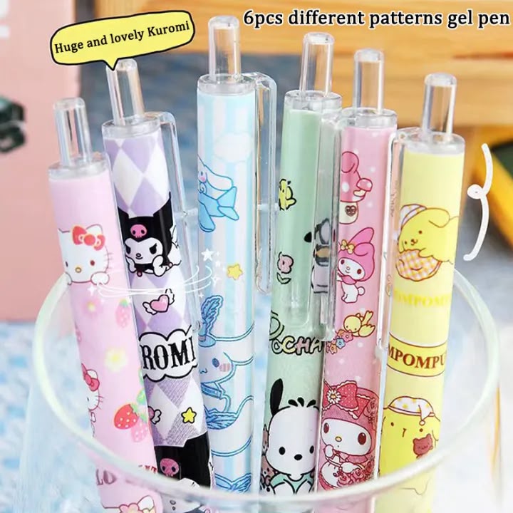 Kuromi Press Gelpen - Set of 6