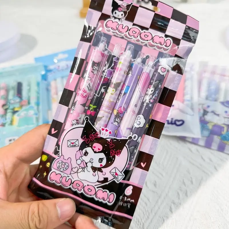 Kuromi Press Gelpen - Set of 6