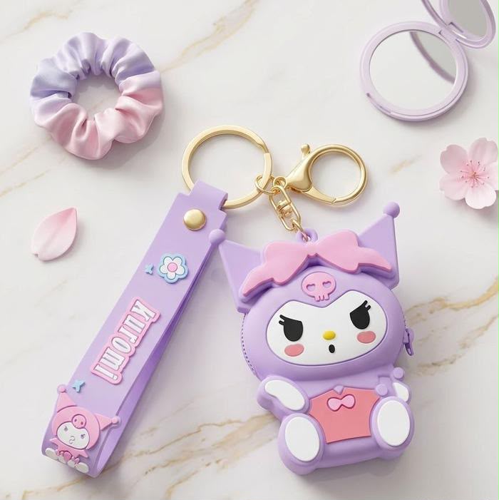 Kuromi Coin Pouch - Keyring