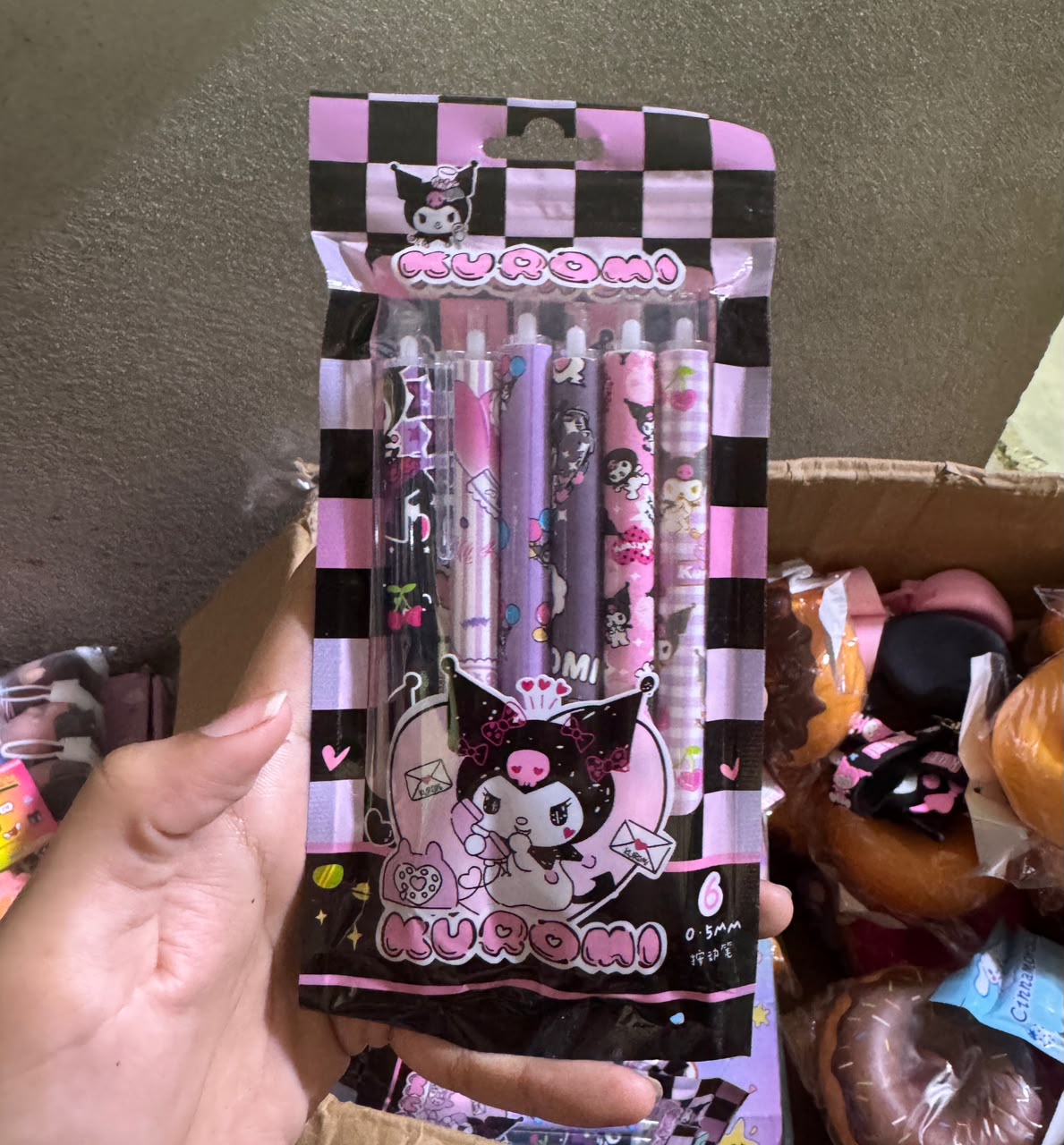 Kuromi Press Gelpen - Set of 6