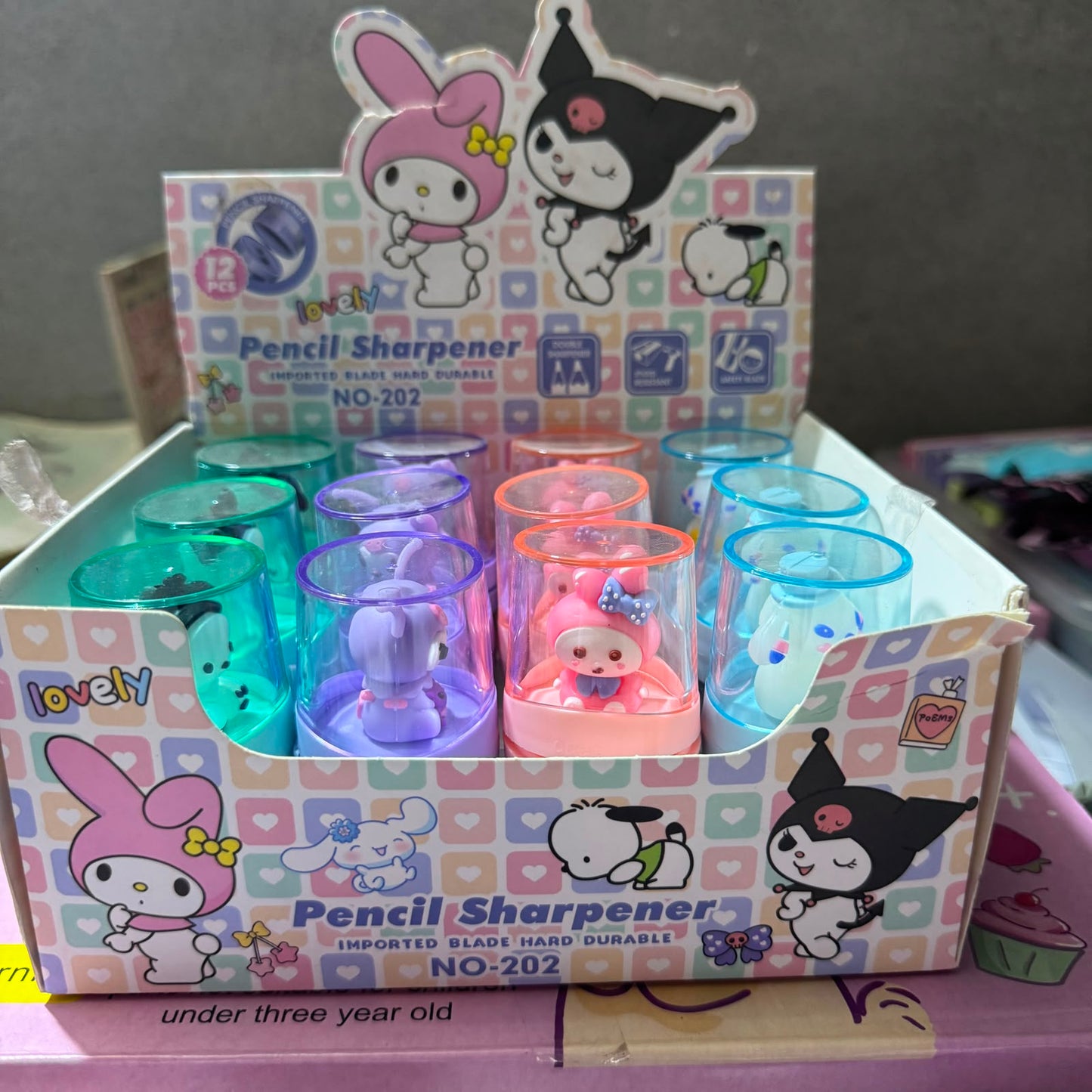 Kuromi - Double hole pencil sharpener
