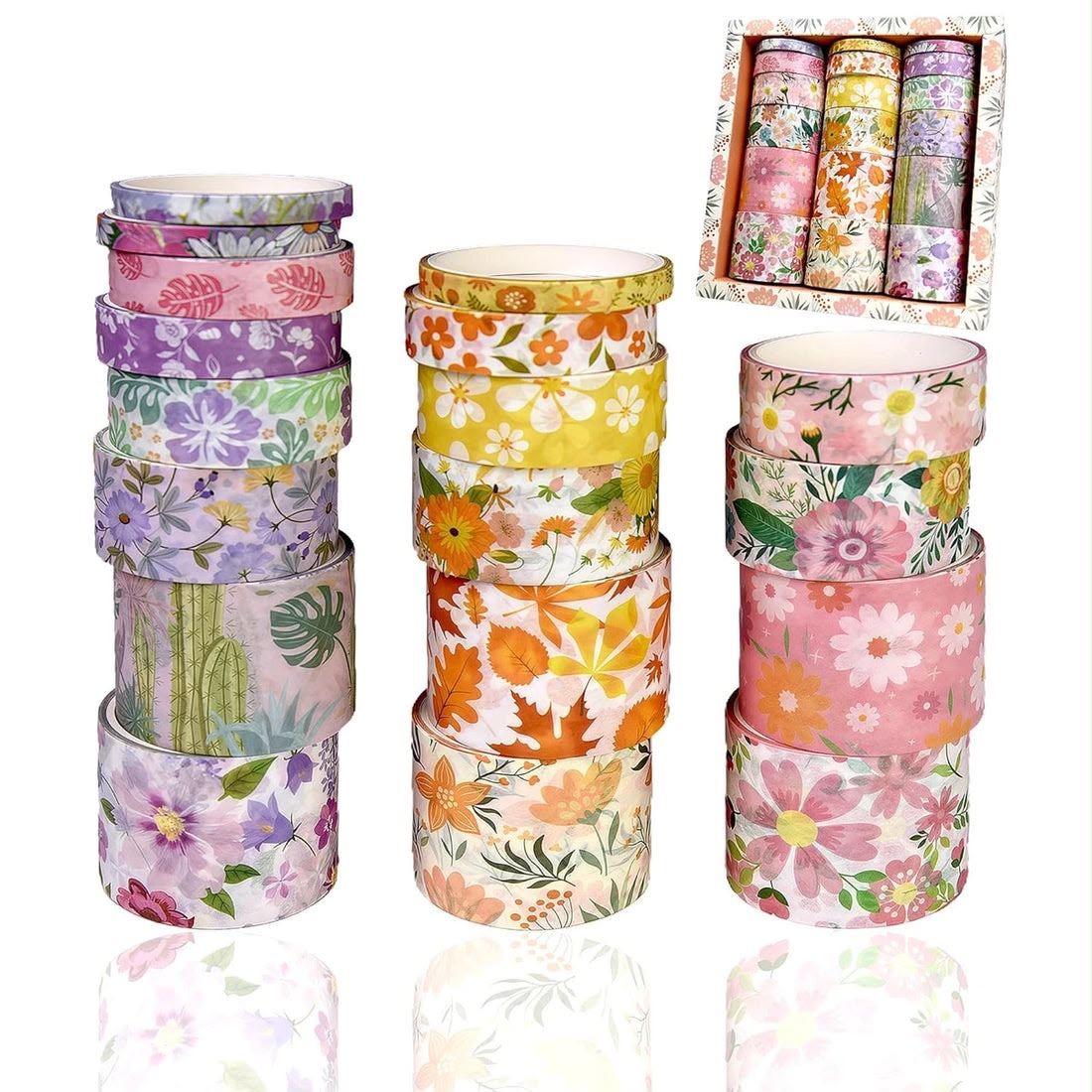 Floral Series - Washi tape box