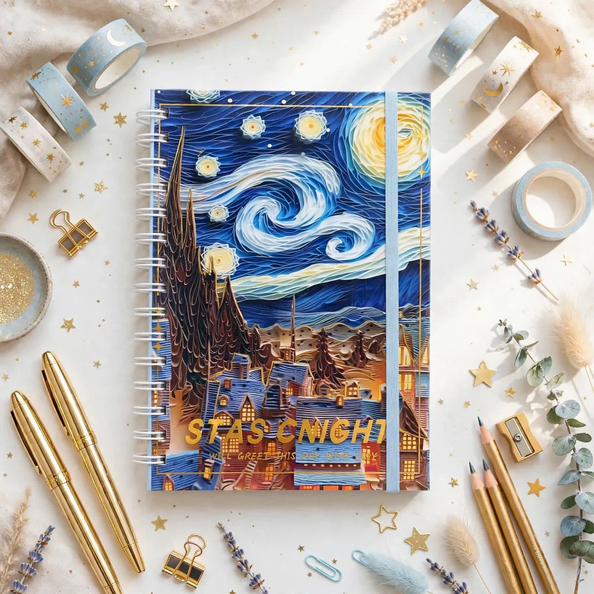 Van Gogh Spiral - Notebook / Journal
