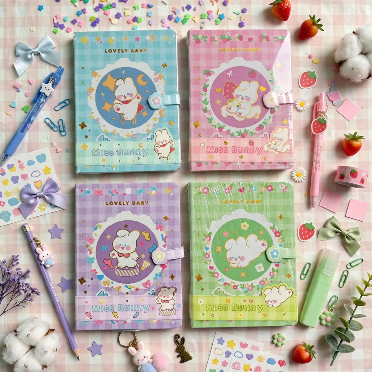 Gold Foiled Bunny - Notebook/Journal