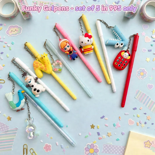 Funky Gelpens - Set of 5