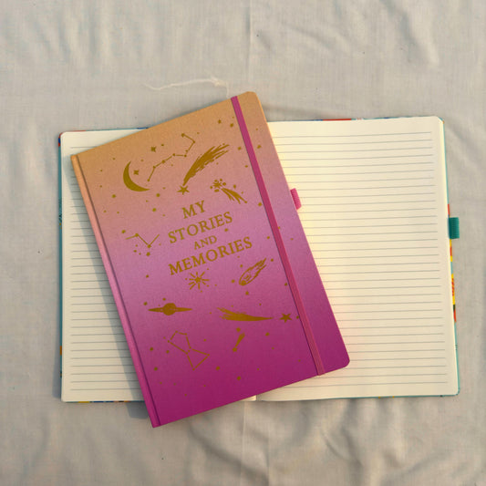 My Stories and Memories Gold Foiled A4 Foiled - Notebook / Journal