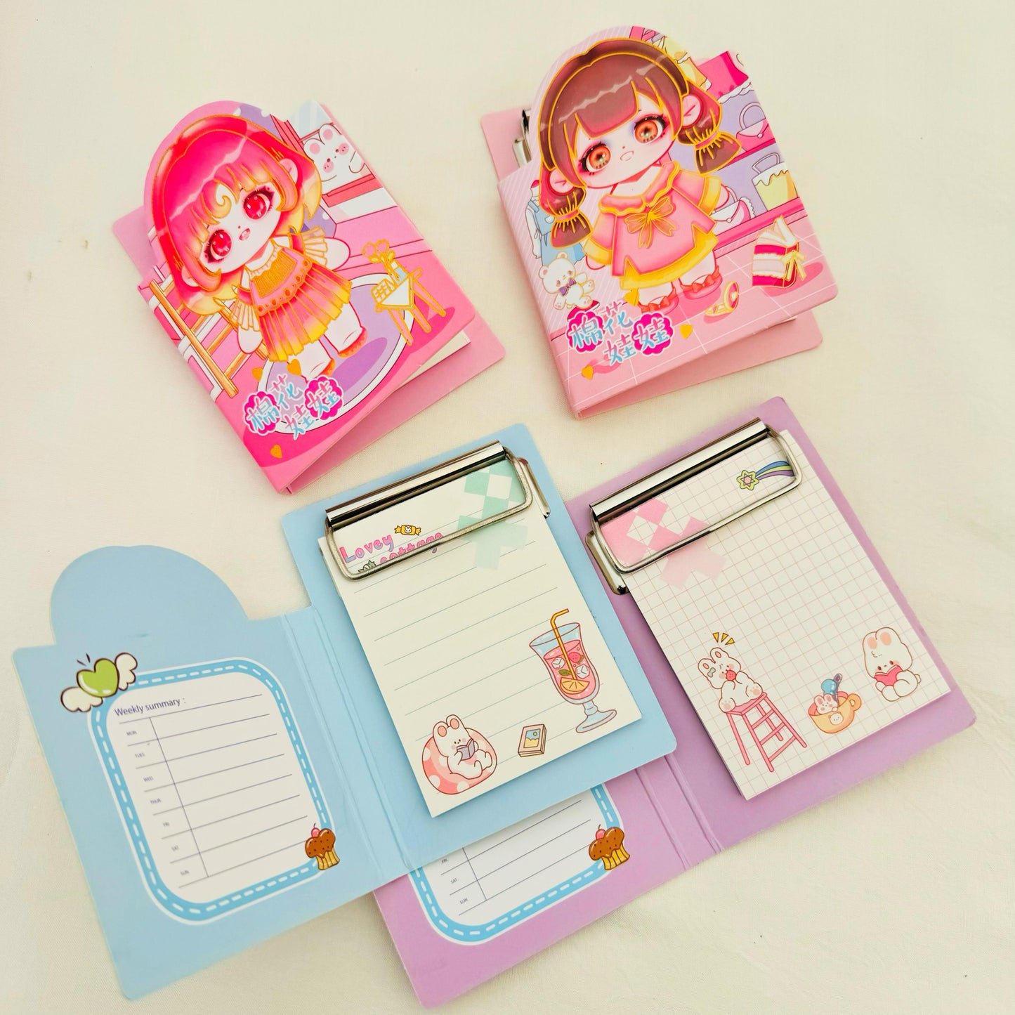 Kawai Girl - Clipboard Notepad