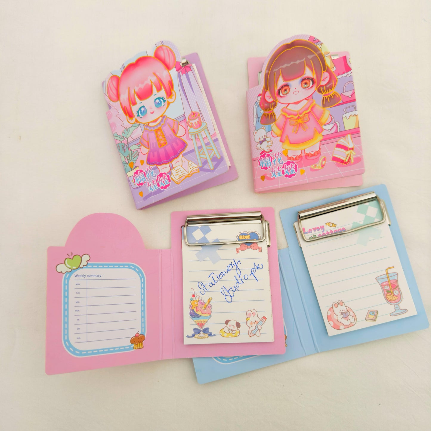 Kawai Girl - Clipboard Notepad