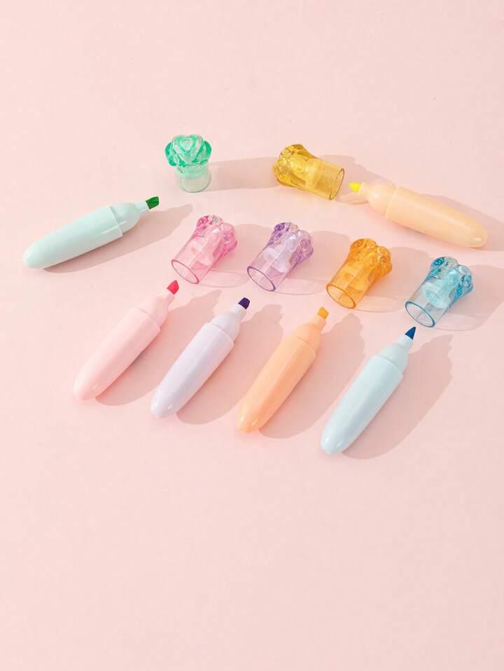 Cat Paw Pastel Color - Highlighter Set Of 6