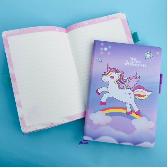 Purple Unicorn Foiled - Notebook / Journal