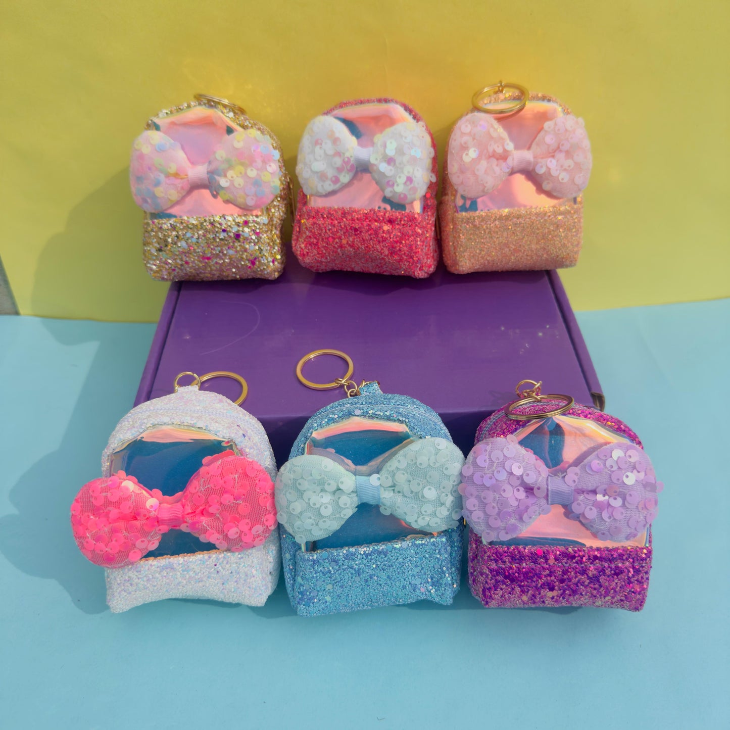 Glittery Bow - Coin Pouch