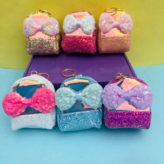 Glittery Bow - Coin Pouch