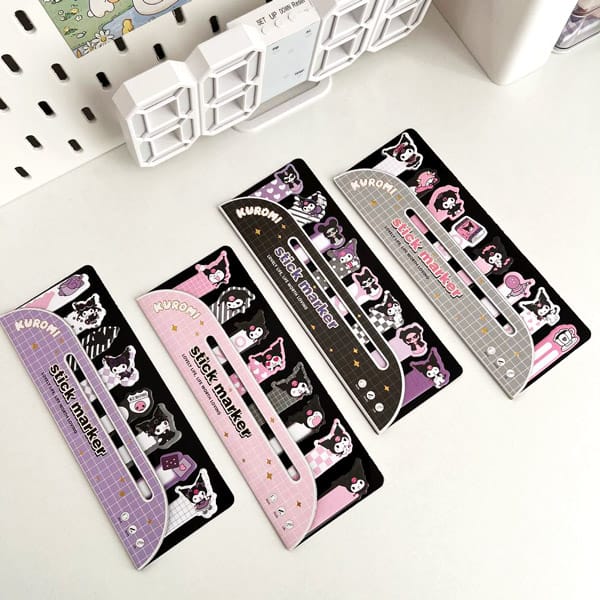 Kuromi Stick MarkerMemo Pad - Sticky Note