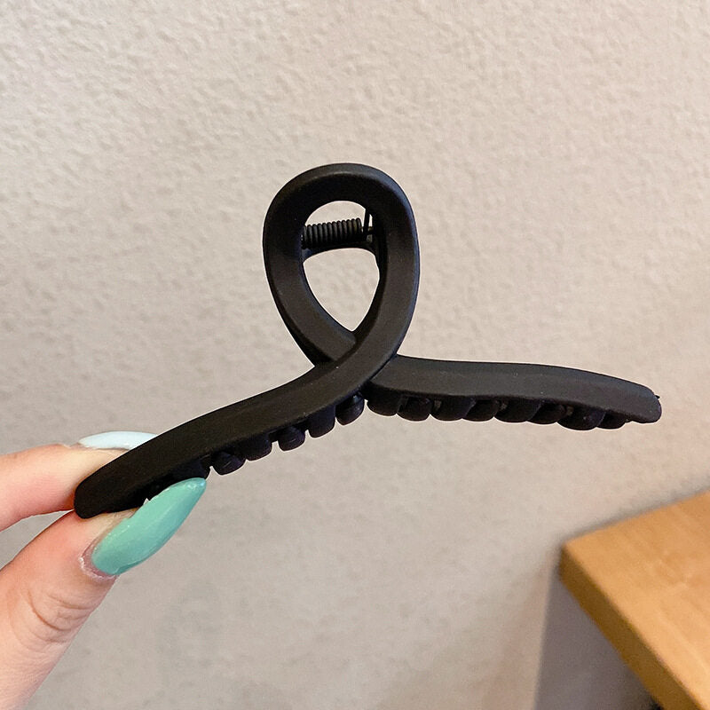 Matte Black French Twist - Hair Claw
