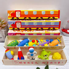 Magic Lucky Train Eraser - Set of 5