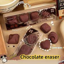 Scented Chocolate Eraser - Set of 4