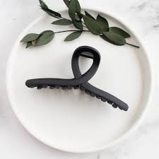 Matte Black French Twist - Hair Claw