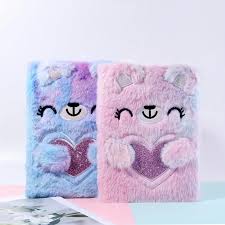 Rainbow Bear  - Fluffy Journal