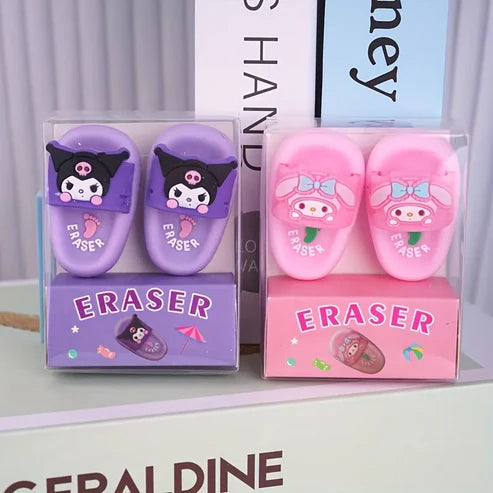 Kuromi Slipper Eraser - Set of 2