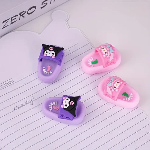 Kuromi Slipper Eraser - Set of 2