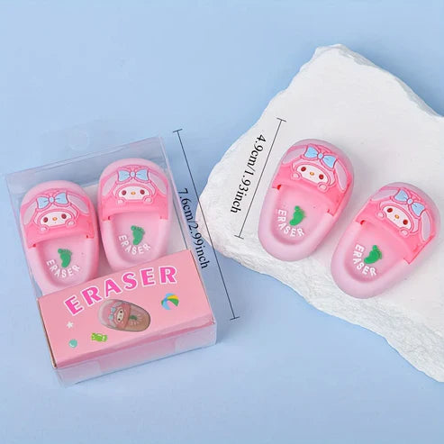 Melody Slipper Eraser - Set of 2